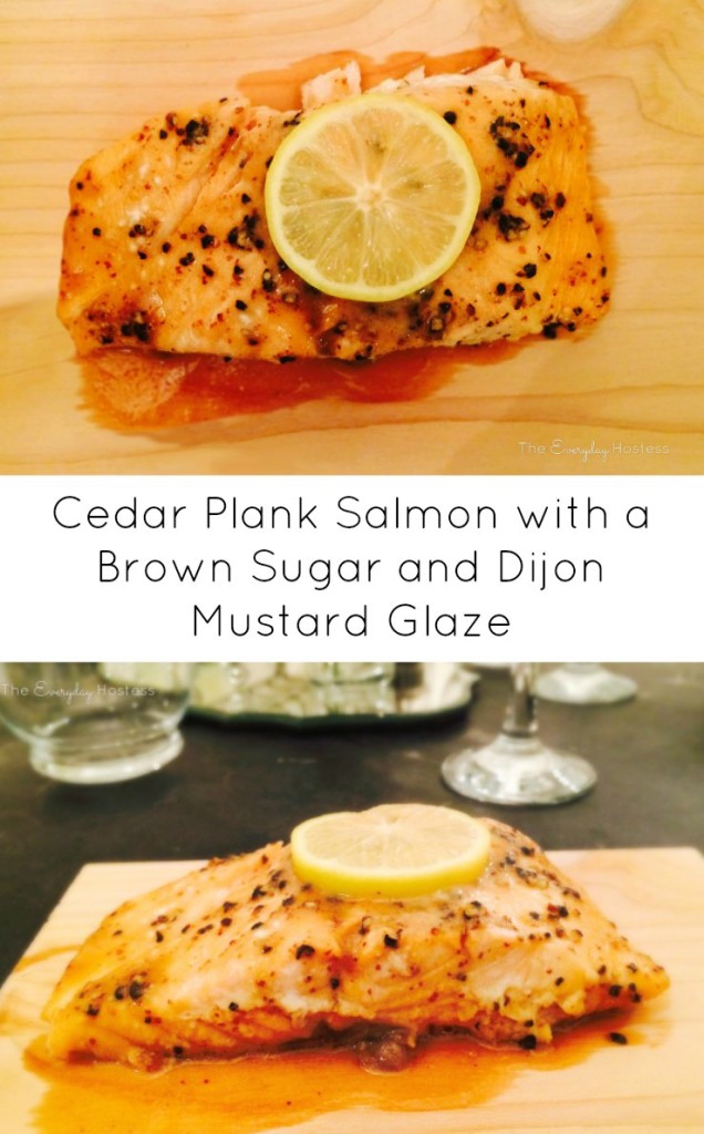 Cedar Plank Salmon with a Brown Sugar and Dijon Mustard Glaze | The